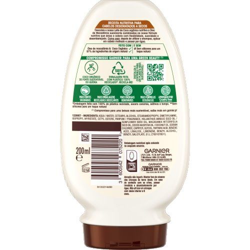 AMACIADOR LEITE COCO 200ML BACK 3600542075220